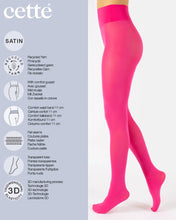 Load image into Gallery viewer, Recycled Opaque Tights - Fuchsia