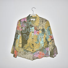Load image into Gallery viewer, Vintage Floral Silk Top
