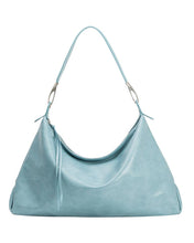 Load image into Gallery viewer, Blue Recycled Vegan Shoulder Bag
