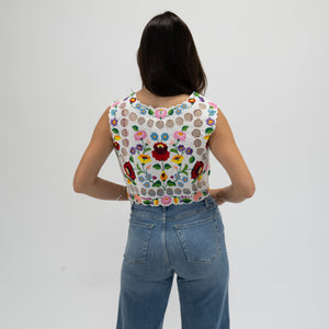 Embroidered Floral Top