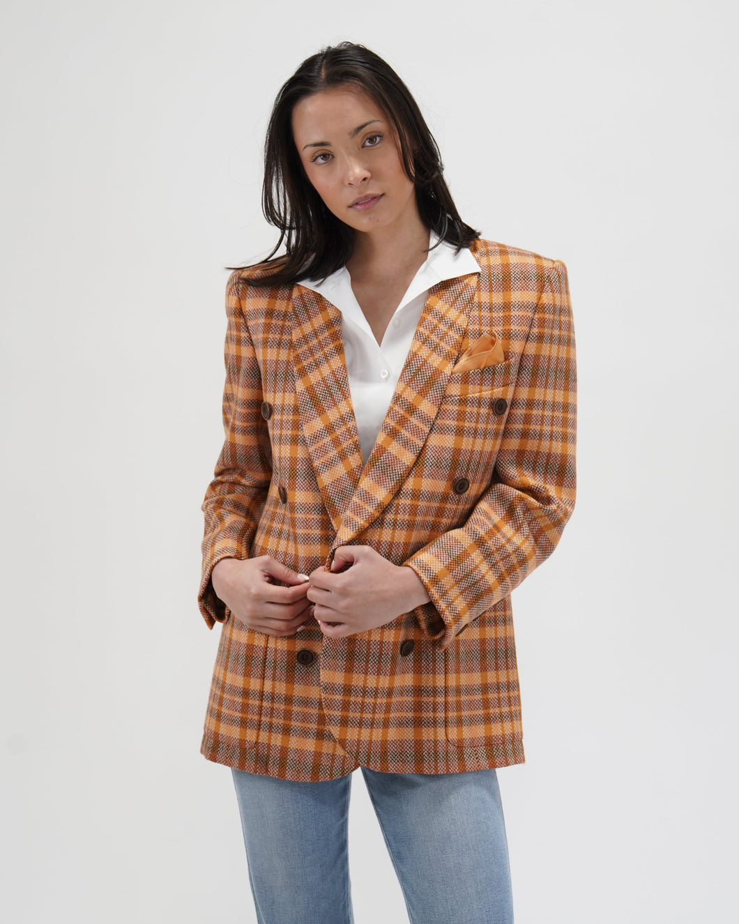 Vintage Escada Plaid Statement Blazer