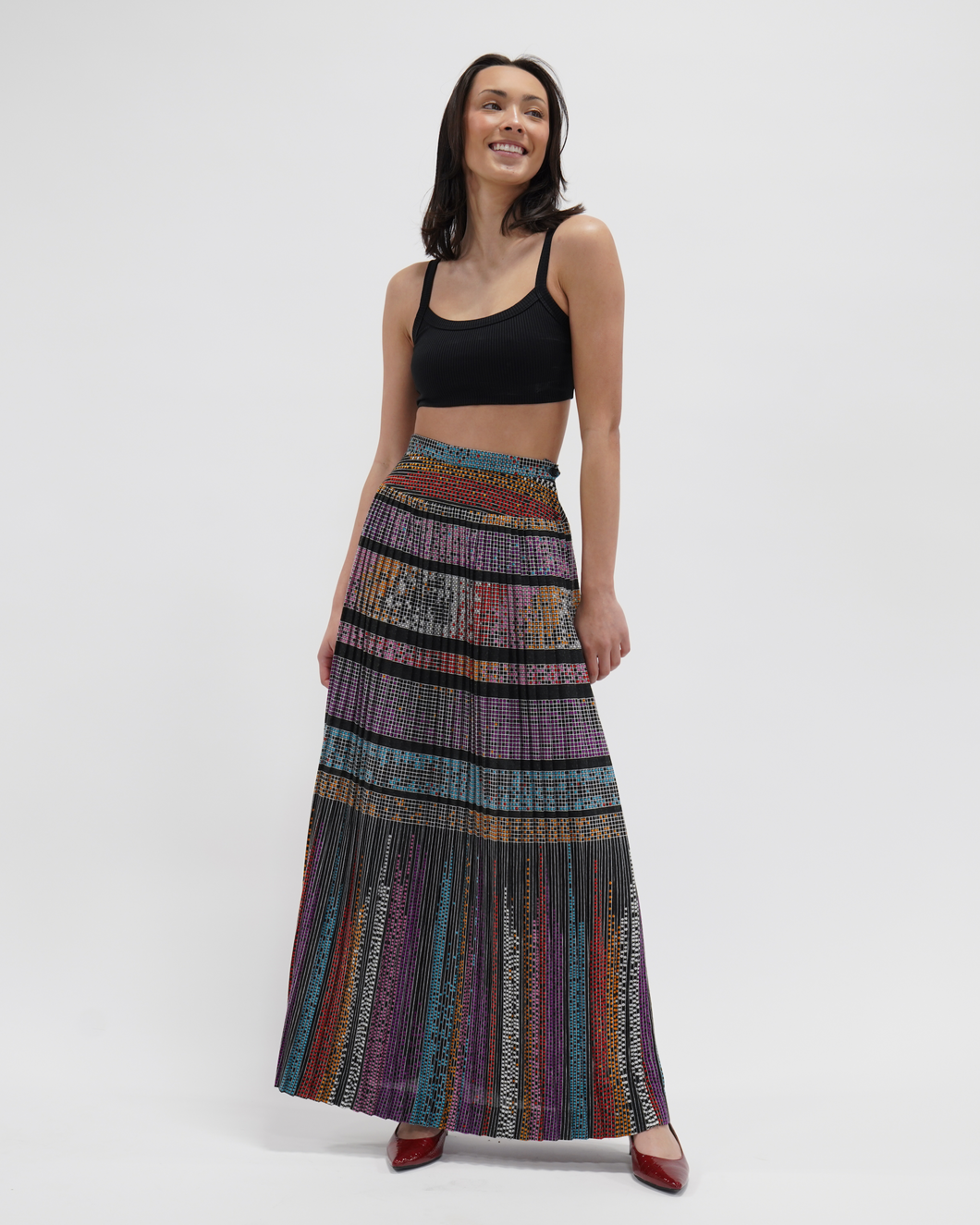 Vintage Multicolor Maxi Skirt