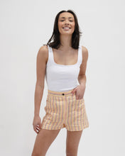 Load image into Gallery viewer, Three Graces London Striped Linen Shorts
