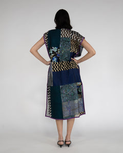 Vintage Silk Patchwork Duster