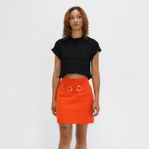 Tangerine Mini Skirt