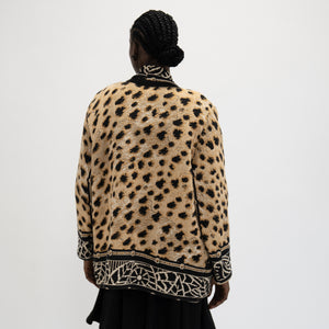 Vintage Leopard Print Cardigan