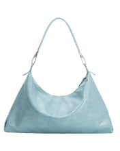 Load image into Gallery viewer, Blue Recycled Vegan Shoulder Bag
