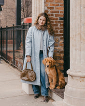 Load image into Gallery viewer, Vintage &#39;70s Trench Coat with Fur Collar

