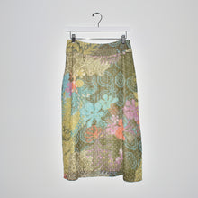 Load image into Gallery viewer, Vintage Floral Silk Skirt
